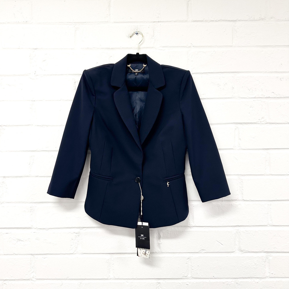 Elisabetta Franchi Blazer with Amazing Back Stitching NWT